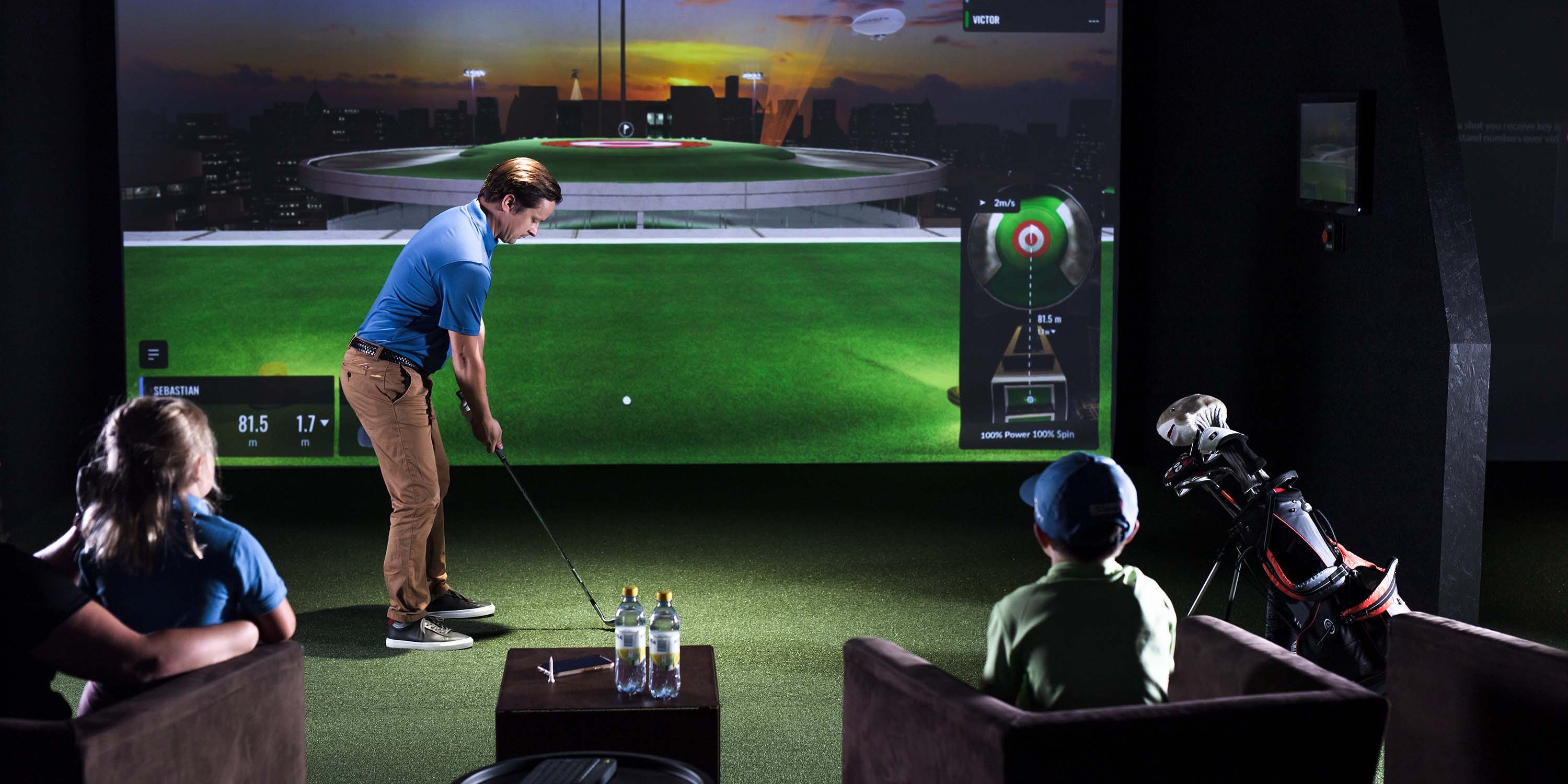 golf simulator from trackman